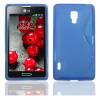 S Line TPU Gel Case Cover for LG Optimus L7 II P710 Blue